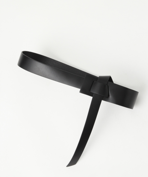 A part by(アパートバイ)の「レザーサッシュワイドベルト 781633(ベルト・レディース・ブラック/ベージュ・FREE)」の3枚目の写真