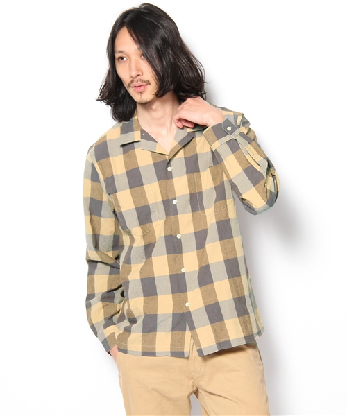 BEAMS(ビームス)の「◎○M.Nii / オープンカラーシャツ(シャツ/ブラウス・メンズ・カーキ/レッド・SMALL/MEDIUM)」の2枚目の写真