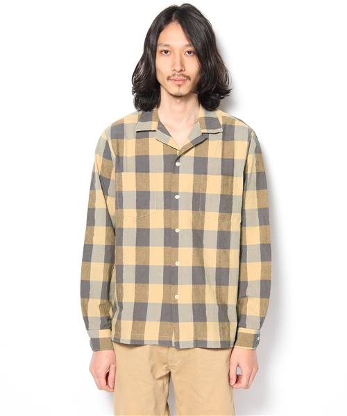 BEAMS(ビームス)の「◎○M.Nii / オープンカラーシャツ(シャツ/ブラウス・メンズ・カーキ/レッド・SMALL/MEDIUM)」の3枚目の写真