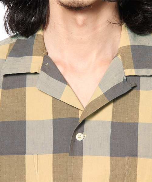 BEAMS(ビームス)の「◎○M.Nii / オープンカラーシャツ(シャツ/ブラウス・メンズ・カーキ/レッド・SMALL/MEDIUM)」の6枚目の写真