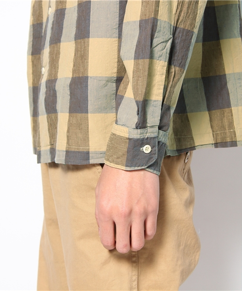 BEAMS(ビームス)の「◎○M.Nii / オープンカラーシャツ(シャツ/ブラウス・メンズ・カーキ/レッド・SMALL/MEDIUM)」の7枚目の写真