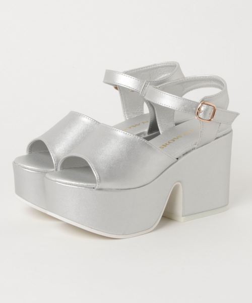 WEGO（ウィゴー）の「WEGO/厚底サンダル（サンダル・レディース・シルバー/ブラック/その他2/その他1/ホワイト/その他3・MEDIUM/LARGE）」の10枚目の写真