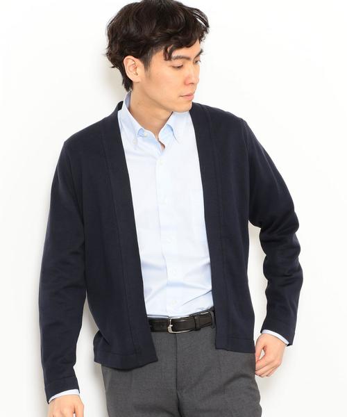 JOHN SMEDLEY（ジョンスメドレー）の「[ジョン スメドレー]★JOHN SMEDLEY S4072 B/LES カーディガン ◆（カーディガン/ボレロ・メンズ・ダークグレー/ネイビー・LARGE/MEDIUM）」の4枚目の写真