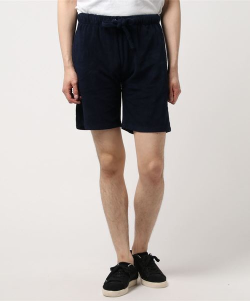 HOUSTON(ヒューストン)の「【HOUSTON】INDIGO PILE EASY SHORTS(その他パンツ・メンズ・インディゴブルー/ブルー系その他・LARGE/MEDIUM/X-LARGE)」の1枚目の写真