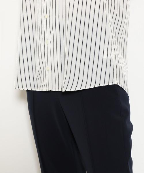 green label relaxing（グリーンレーベルリラクシング）の「KFC ノーカラー トロミ フレアスリーブ ブラウス ◆（シャツ/ブラウス・レディース・オフホワイト/モカ/その他3/その他4/コバルトブルー・FREE）」の12枚目の写真