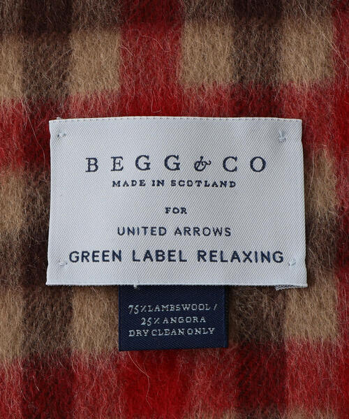Begg & Co（ベグアンドコー）の「[ベグアンドコー] SC BEGG＆CO GLR ラムアンゴラ ガンクラチェック マフラー ◆（マフラー・メンズ・ブラウン・FREE）」の3枚目の写真