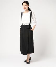 AMERICAN HOLIC | ラップ風サス付スカート(スカート)