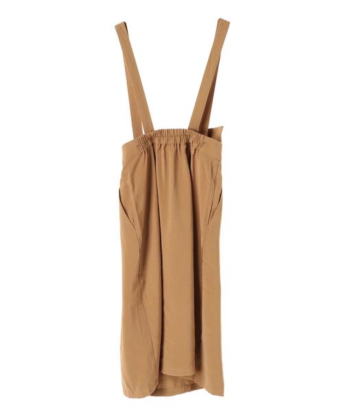 AMERICAN HOLIC（アメリカンホリック）の「ラップ風サス付スカート＊（スカート・レディース・ブラック/ベージュ・M/L）」の9枚目の写真