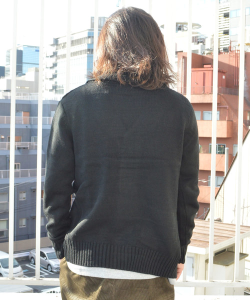 ROOPTOKYO（ループトウキョウ）の「ケーブル編みショールカラーカーディガン（カーディガン/ボレロ・メンズ・チャコールグレー/ブラック/グレー/ワイン・M/L）」の11枚目の写真