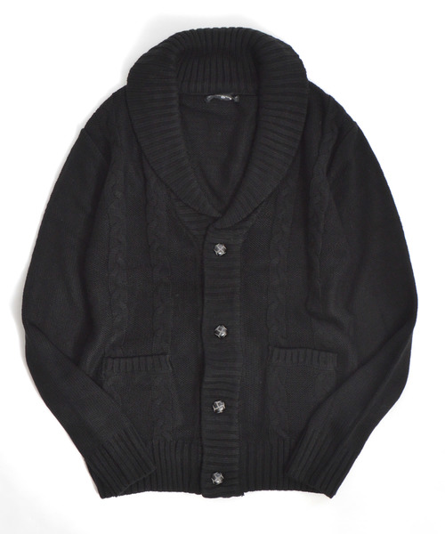 ROOPTOKYO（ループトウキョウ）の「ケーブル編みショールカラーカーディガン（カーディガン/ボレロ・メンズ・チャコールグレー/ブラック/グレー/ワイン・M/L）」の22枚目の写真