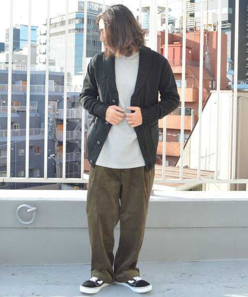 ROOPTOKYO（ループトウキョウ）の「ケーブル編みショールカラーカーディガン（カーディガン/ボレロ・メンズ・チャコールグレー/ブラック/グレー/ワイン・M/L）」の8枚目の写真