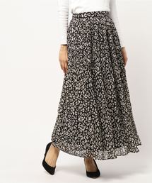 AZUL by moussy | レオパード柄プリーツスカート(スカート)