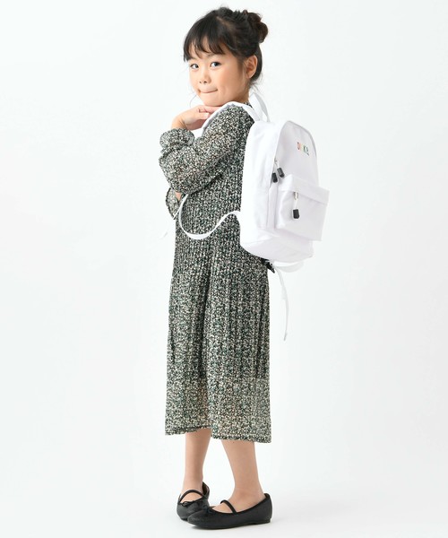 DISCOAT（ディスコート）の「【キッズ】シフォン花柄プリーツワンピース（ワンピース・キッズ・グリーン/イエロー・120cm/130cm/140cm）」の10枚目の写真