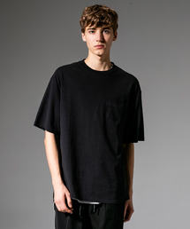 五線譜ポケット付ビッグシルエット 半袖Tシャツ