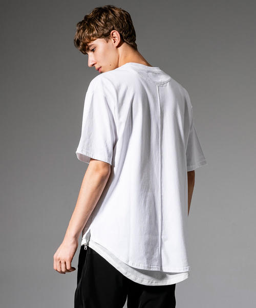 NUMBER (N)INE DENIM（ナンバーナインデニム）の「五線譜ポケット付ビッグシルエット 半袖Tシャツ（Tシャツ/カットソー・メンズ・ホワイト/ブラック/グレー・SMALL/MEDIUM/LARGE/X-LARGE）」の5枚目の写真