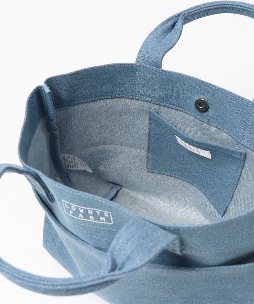 LOWRYS FARM（ローリーズファーム）の「ベーシックミニトート　823123（トートバッグ・レディース・ブラック/ブルー/アイボリー・FREE）」の6枚目の写真