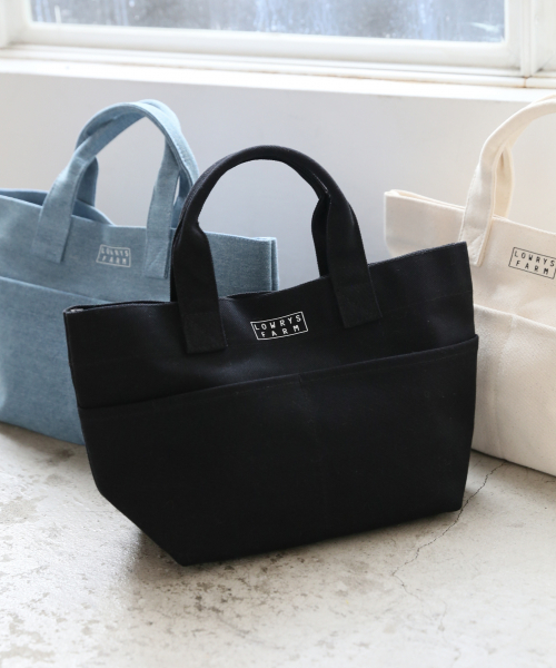 LOWRYS FARM（ローリーズファーム）の「ベーシックミニトート　823123（トートバッグ・レディース・ブラック/ブルー/アイボリー・FREE）」の3枚目の写真