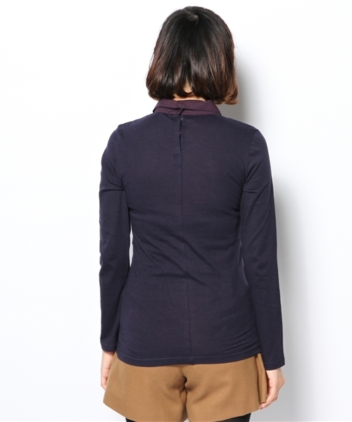 Kastane(カスタネ)の「【Kastane】シャツ衿ロンT(Tシャツ/カットソー・レディース・ベージュ/ネイビー/その他1/その他/その他20・FREE)」の10枚目の写真