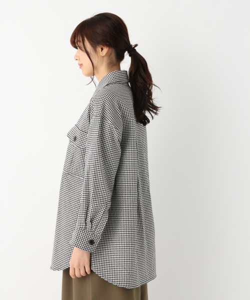 GLOBAL WORK（グローバルワーク）の「ミリタリーBIGシャツ長袖/823887（シャツ/ブラウス・レディース・ベージュ/カーキ/ブラック系その他/グリーン系その他・FREE）」の11枚目の写真