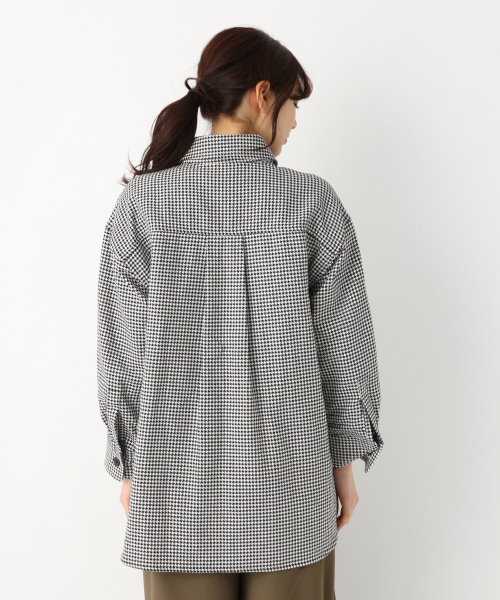 GLOBAL WORK（グローバルワーク）の「ミリタリーBIGシャツ長袖/823887（シャツ/ブラウス・レディース・ベージュ/カーキ/ブラック系その他/グリーン系その他・FREE）」の12枚目の写真