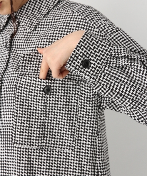 GLOBAL WORK（グローバルワーク）の「ミリタリーBIGシャツ長袖/823887（シャツ/ブラウス・レディース・ベージュ/カーキ/ブラック系その他/グリーン系その他・FREE）」の14枚目の写真