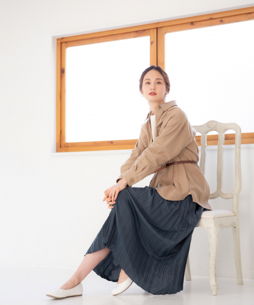 GLOBAL WORK（グローバルワーク）の「ミリタリーBIGシャツ長袖/823887（シャツ/ブラウス・レディース・ベージュ/カーキ/ブラック系その他/グリーン系その他・FREE）」の22枚目の写真