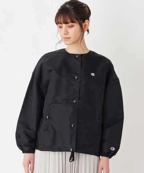 Champion(チャンピオン)の「Champion ナイロンブルゾン(ブルゾン・レディース・ブラック/ワインレッド・02)」の3枚目の写真