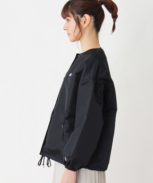 Champion(チャンピオン)の「Champion ナイロンブルゾン(ブルゾン・レディース・ブラック/ワインレッド・02)」の4枚目の写真