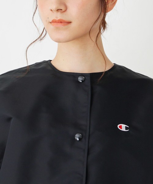 Champion(チャンピオン)の「Champion ナイロンブルゾン(ブルゾン・レディース・ブラック/ワインレッド・02)」の6枚目の写真