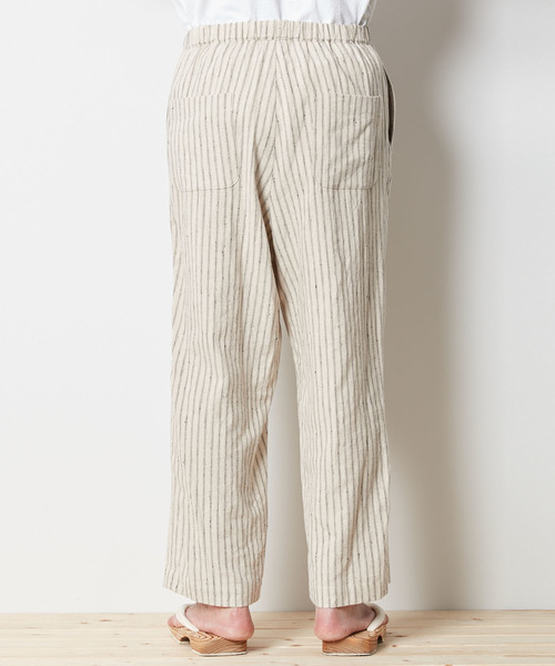 Snow Peak（スノーピーク）の「コットンリネン ストライプワイド パンツ（その他パンツ・メンズ・キナリ/ネイビー・SMALL/MEDIUM/LARGE/X-LARGE）」の7枚目の写真