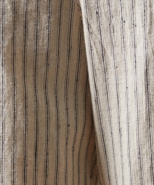 Snow Peak（スノーピーク）の「コットンリネン ストライプワイド パンツ（その他パンツ・メンズ・キナリ/ネイビー・SMALL/MEDIUM/LARGE/X-LARGE）」の10枚目の写真