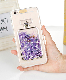 c.u.l（シーユーエル）の「【c.u.l】香水ボトル 動く ラメ 液 体キラキラ アイフォンケース iPhoneカバー ipc309（スマホケース/カバー）」