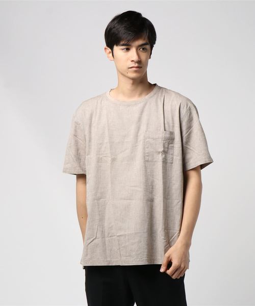 Select トップス Vibgyor ヴィブジョー のtシャツ カットソー Vibgyor Vibgyor 綿麻ｔシャツ Tシャツ カットソー Vibgyor ヴィブジョー のファッション 数量限定