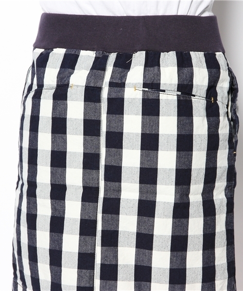 PUAL CE CIN（ピュアルセシン）の「インディゴ先染めＡラインＳＫ（スカート・レディース・ストライプ/チェック・FREE）」の7枚目の写真