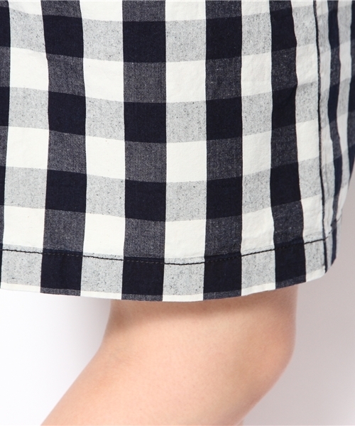 PUAL CE CIN（ピュアルセシン）の「インディゴ先染めＡラインＳＫ（スカート・レディース・ストライプ/チェック・FREE）」の5枚目の写真