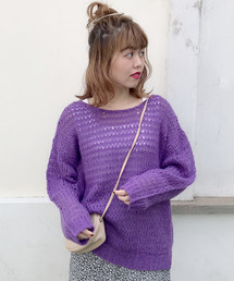 archives | 鍵編みルーズモヘアプルオーバー(ニット/セーター)
