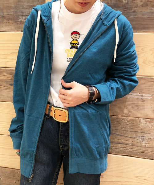 GREEN BOWL(グリーンボウル)の「MATIX Sweat Zip Parka/マティックス スウェット ジップ パーカー(パーカー)」|ブルー