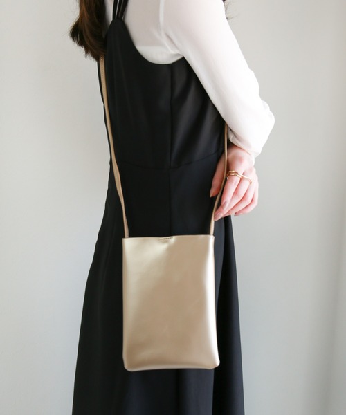 CLEA(クレア)の「PUスクエアスマホショルダー/マルチウェイバッグ(ショルダーバッグ・レディース・ベージュ/ブラック/アイボリー/ブラウン/ミント/ゴールド/シルバー・FREE)」の7枚目の写真