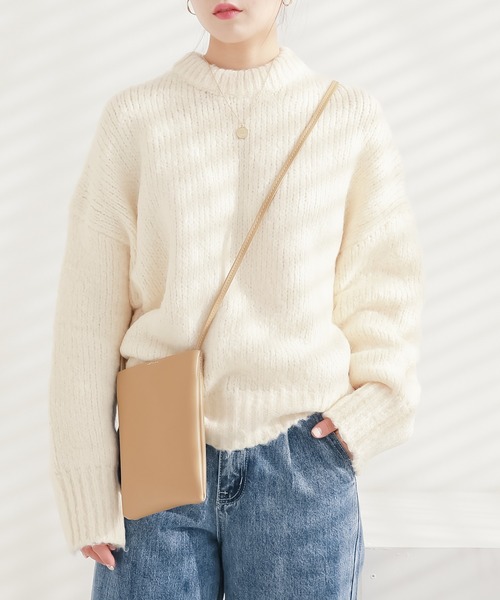 CLEA(クレア)の「PUスクエアスマホショルダー/マルチウェイバッグ(ショルダーバッグ・レディース・ベージュ/ブラック/アイボリー/ブラウン/ミント/ゴールド/シルバー・FREE)」の9枚目の写真