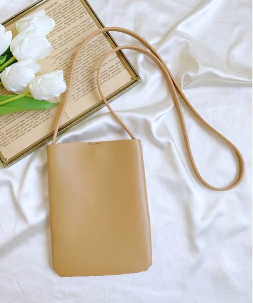 CLEA(クレア)の「PUスクエアスマホショルダー/マルチウェイバッグ(ショルダーバッグ・レディース・ベージュ/ブラック/アイボリー/ブラウン/ミント/ゴールド/シルバー・FREE)」の12枚目の写真