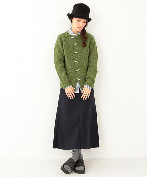 BEAMS BOY（ビームスボーイ）の「BEAMS BOY / 3ゲージ KNOLLカーディガン 14FW（カーディガン/ボレロ・レディース・グレー/ケリー/ブルー・ONE SIZE）」の14枚目の写真