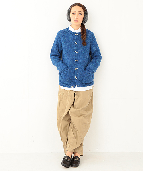 BEAMS BOY（ビームスボーイ）の「BEAMS BOY / 3ゲージ KNOLLカーディガン 14FW（カーディガン/ボレロ・レディース・グレー/ケリー/ブルー・ONE SIZE）」の15枚目の写真