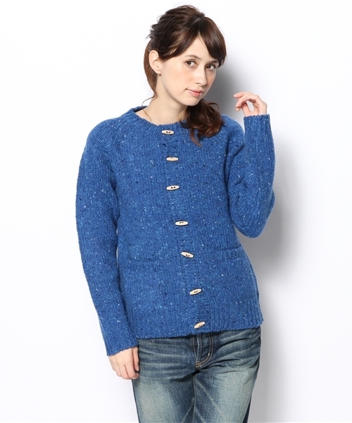 BEAMS BOY（ビームスボーイ）の「BEAMS BOY / 3ゲージ KNOLLカーディガン 14FW（カーディガン/ボレロ・レディース・グレー/ケリー/ブルー・ONE SIZE）」の17枚目の写真