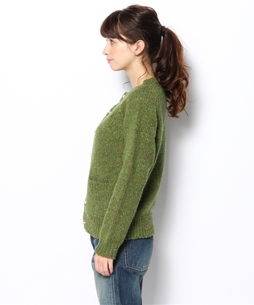 BEAMS BOY（ビームスボーイ）の「BEAMS BOY / 3ゲージ KNOLLカーディガン 14FW（カーディガン/ボレロ・レディース・グレー/ケリー/ブルー・ONE SIZE）」の5枚目の写真