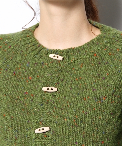 BEAMS BOY（ビームスボーイ）の「BEAMS BOY / 3ゲージ KNOLLカーディガン 14FW（カーディガン/ボレロ・レディース・グレー/ケリー/ブルー・ONE SIZE）」の8枚目の写真