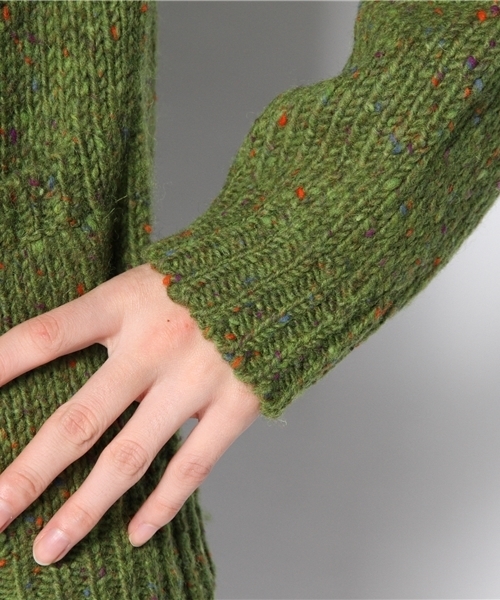 BEAMS BOY（ビームスボーイ）の「BEAMS BOY / 3ゲージ KNOLLカーディガン 14FW（カーディガン/ボレロ・レディース・グレー/ケリー/ブルー・ONE SIZE）」の9枚目の写真