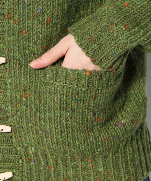 BEAMS BOY（ビームスボーイ）の「BEAMS BOY / 3ゲージ KNOLLカーディガン 14FW（カーディガン/ボレロ・レディース・グレー/ケリー/ブルー・ONE SIZE）」の10枚目の写真