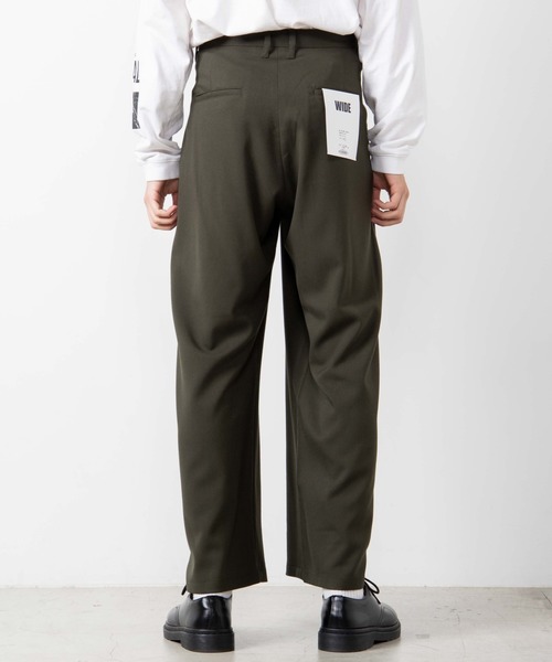 WEGO（ウィゴー）の「WEGO/起毛TRワイドスラックス（スラックス・メンズ・カーキ/ブラック・SMALL/LARGE/MEDIUM）」の19枚目の写真