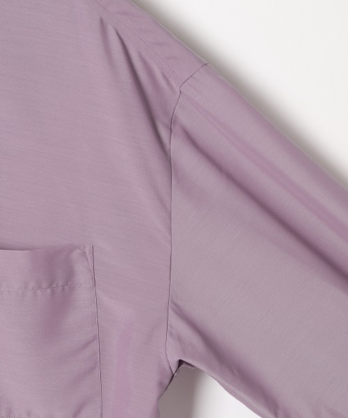 PAGEBOY（ページボーイ）の「シアースタンドカラーシャツ（シャツ/ブラウス・レディース・ホワイト/パープル/ブラック/グレイッシュベージュ/テラコッタ・FREE）」の10枚目の写真