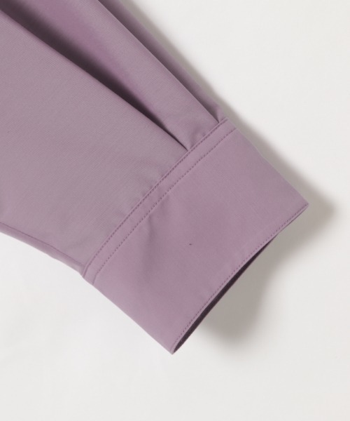 PAGEBOY（ページボーイ）の「シアースタンドカラーシャツ（シャツ/ブラウス・レディース・ホワイト/パープル/ブラック/グレイッシュベージュ/テラコッタ・FREE）」の11枚目の写真